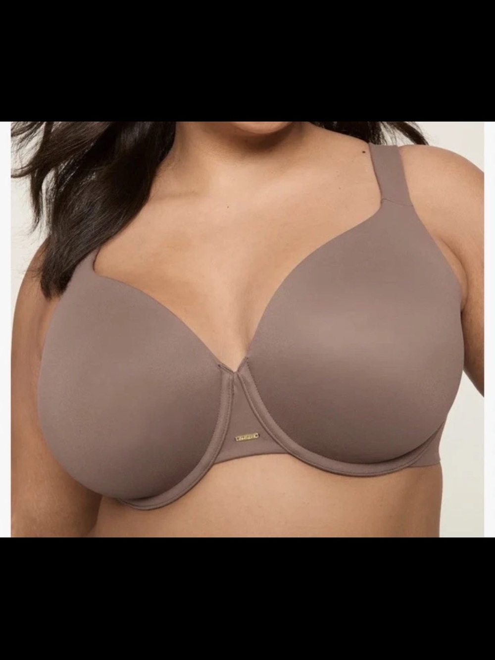 Calcique Balconnete Bra Lightly Lined Back Closure Full Coverage Size 44D